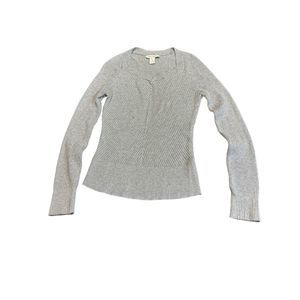 White House Black Market Sliver long Sleeve Sweater Womens Size M